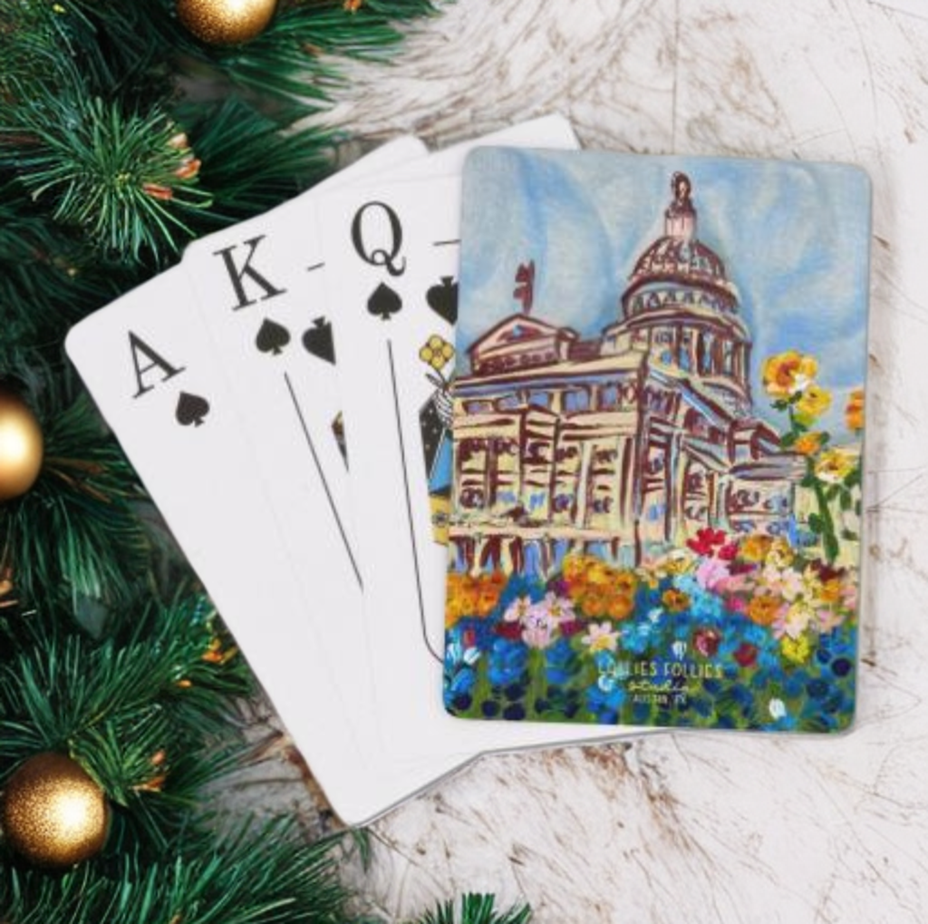 Texas Capitol Playing Cards by Lollies Follies Studio