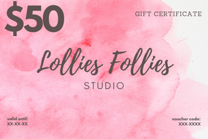 Lollies Follies Studio Gift Card