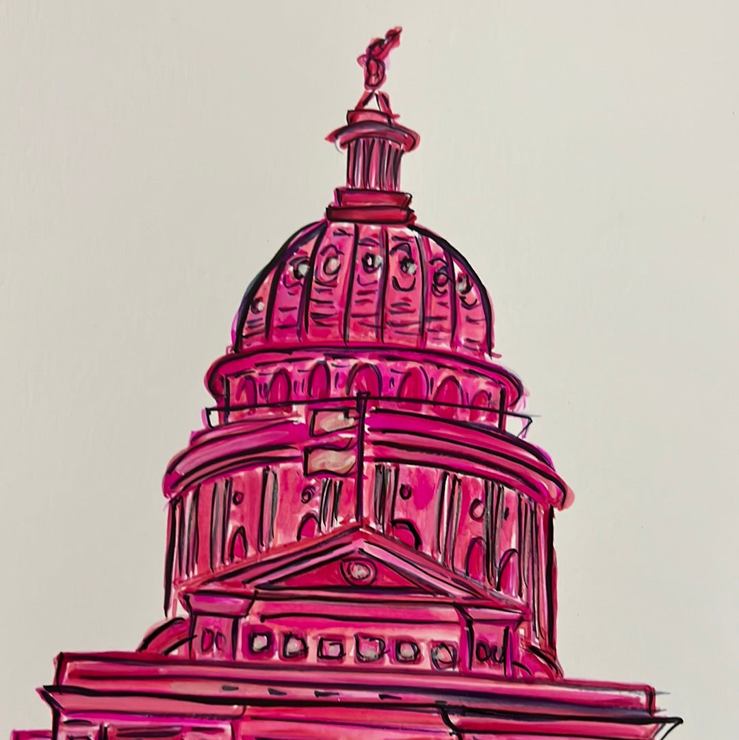 *PRE-ORDER* MEDIUM (11 x 14) #txlege, Barbie Edition Print