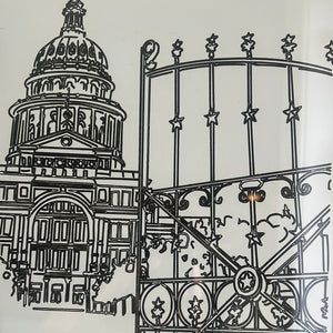 Texas Capitol Gates in July “Print”