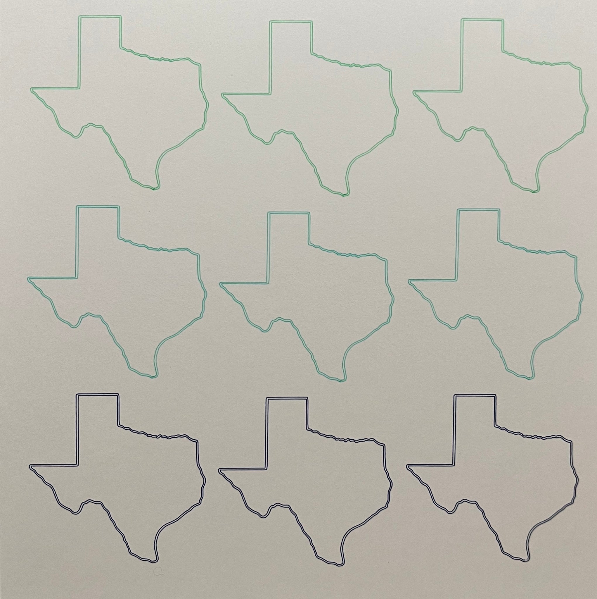 Texas “Print” (hand drawn)